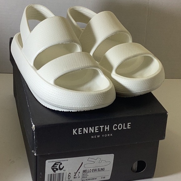 Kenneth Cole New York Womens Mello Eva Pearl Embellished Slide Sandals - Picture 8 of 8